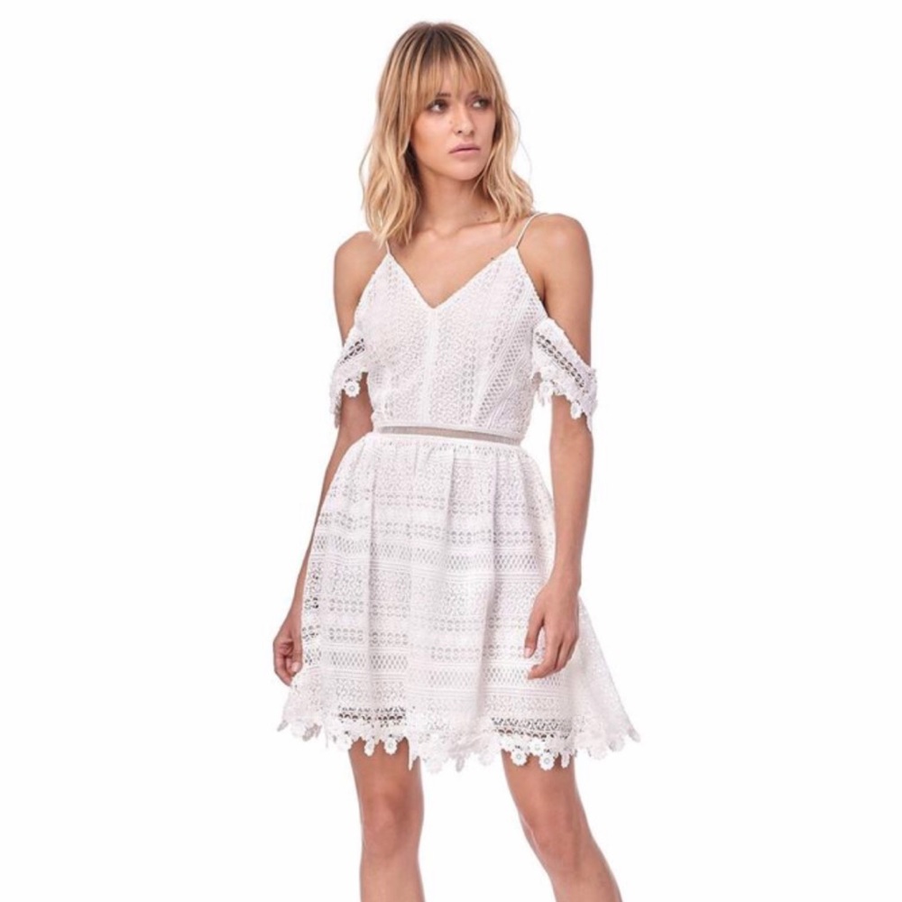 N12H Capri Lace White Mini dress